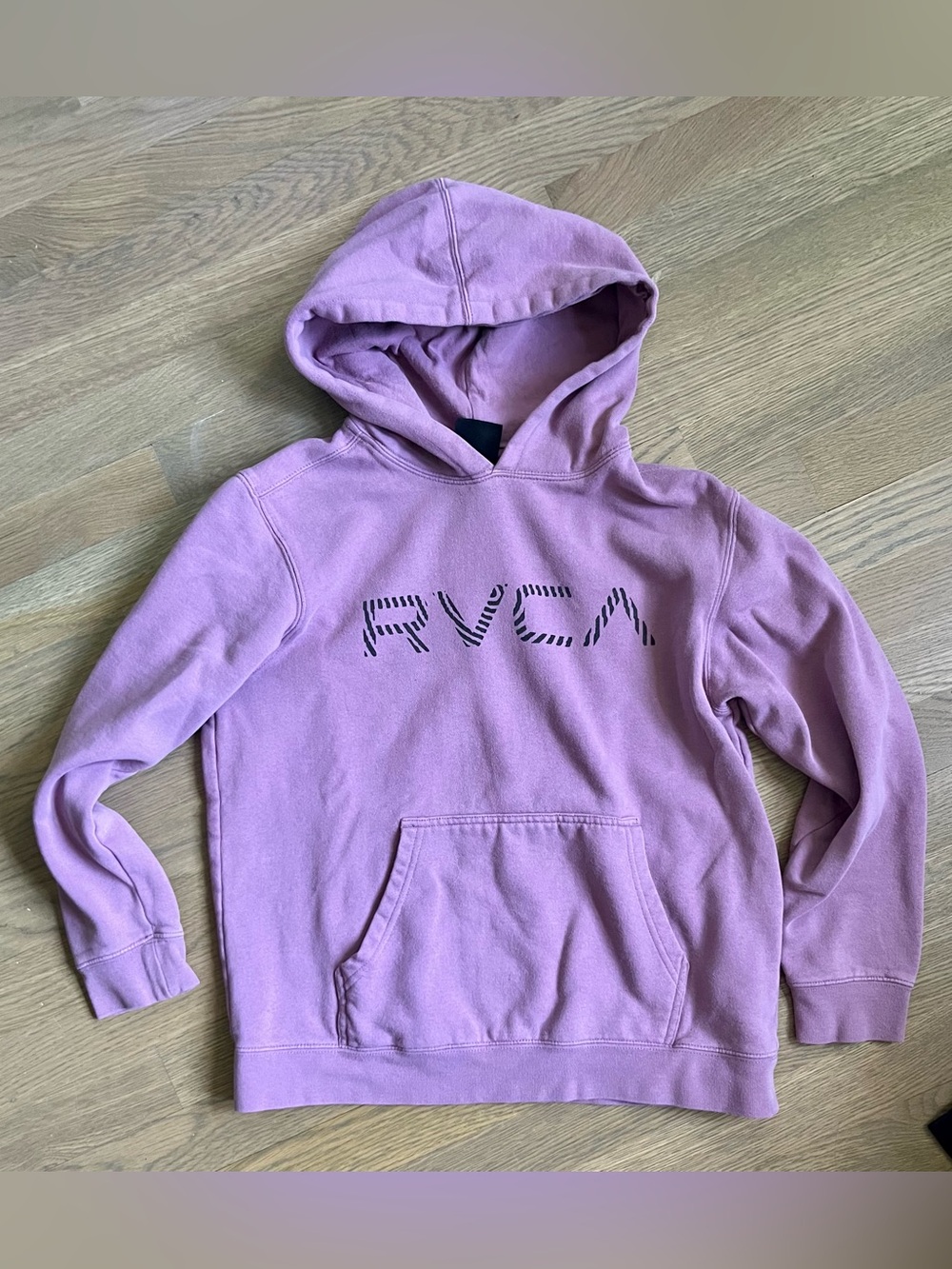 RVCA Boys Lilac Logo Hoodie. Size XL.